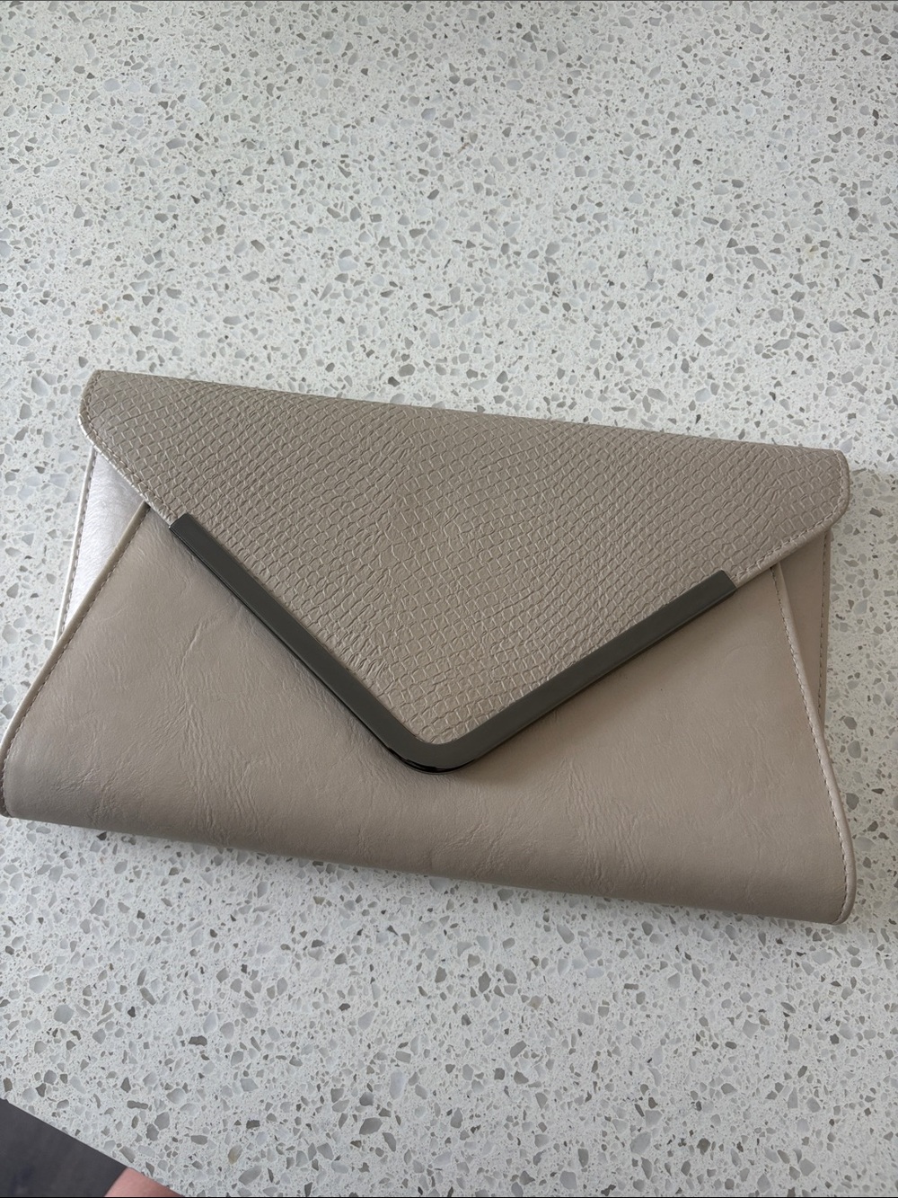 Aldo Taupe Envelope Clutch